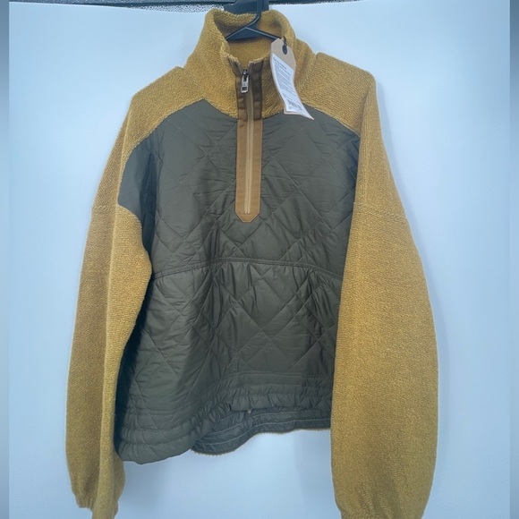 Prana glen ivy pullover 1/4 Zip Size S Wool Blend  Quilted NWT $139 Sold Out - Picture 1 of 7